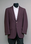 Men's 2 Button Blazer Burgundy ~ Maroon ~ Wine Color with brass gold buttons sportcoat $175