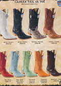 Flat toe cowboy boots
