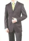  
SKU#A63_3P Men's Charcoal Gray 3 Button Dress Business Suits On Sale