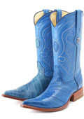 Blue cowboy boots