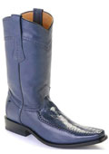 Blue cowboy boots