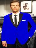 dark blue suit