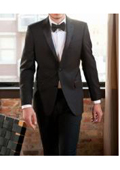 SKU#GP-58 Calvin Klein Tuxedo Super 130's Luxury Wool Slim Fit Black  