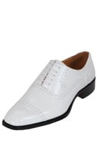 SKU#KA8968 Men's White Oxford Dress Shoe