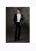 SKU#PN-A50 Fancy Mens Black Fashion Slim Fit Dress Suits Tuxedos For Wedding Prom  