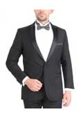 
SKU#PN96 Slim Fit Wedding Tuxedo Two Button Black  