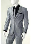 Shiny silver suit