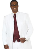 5-button Black mandarin collar Suit buttons are trimmed in fine satin $149