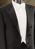 
Full Dress Tuxedo Tailcoat in Black or White  