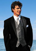 New Package Deal Ralph Lauren 2 Button Black Tuxedo with Pleated Pants + Tuxedo Shirt & Vest $275