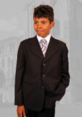 Brown boys suits