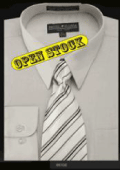 Men's Basic Shirt with Matching Tie and Hanky $55