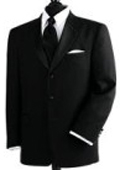 100% Wool Feel Light Weight Soft Poly~Rayon 3 Button Tuxedo Suit $144