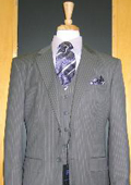 Grey three piece suit
