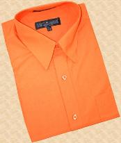 Orange dress shirt