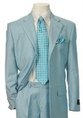 Men's Multi-Stage Party Suit Collection Light Blue ~ Sky Blue 