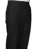 Dacron Polyester Navy Somerset Double-Pleated Slaks / Dress Pants Trouser Harwick Made In USA America $110