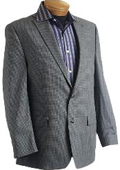 SKU#XP7886 Mens Gray Designer Classic Tweed Sports Jacket $149