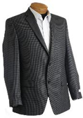 SKU#HT1574 Mens Designer Gray/Black Tweed Sports Jacket $149