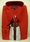 SKU#MK2930 Mens Red Dress Shirt Tie Set $39