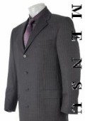 SKU HW04 Absolutely stunning Deep Charcoal Gray  Smooth Pinstripe Super finest fabric super soft 