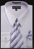 Men's Dress Shirt - PREMIUM TIE - Lilac $39