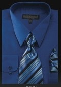 Men's Dress Shirt - PREMIUM TIE - Royal $39