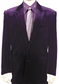  Stylish Velvet Suit Purple