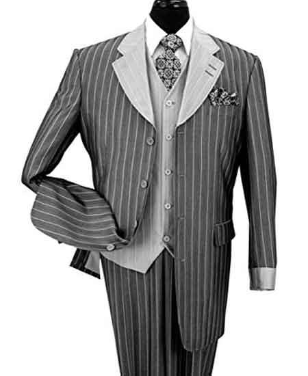 SKU#AC-926 Mens Slim Fit Suits Square Plaid Taupe