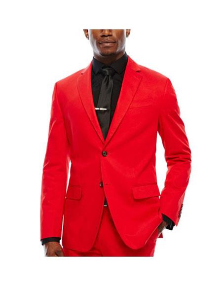 WTXVelvet2BV Alberto Nardoni Men's Red Velvet Suit Men's blazer & Pants (Matching)