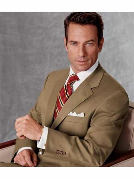 Mix and Match Suits English Tan ~ Beige/Bronze ~ Camel  2 Button Men's Premier Quality Italian Fabric Clearance Sale Suits Men's Suit Separate Any Size Jacket & Pants