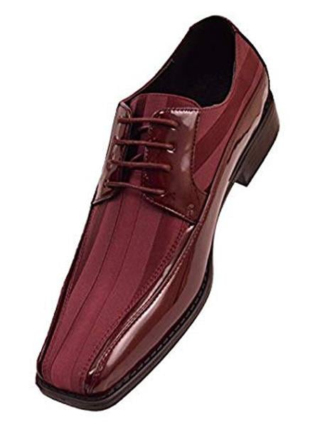 burgundy dress shoe