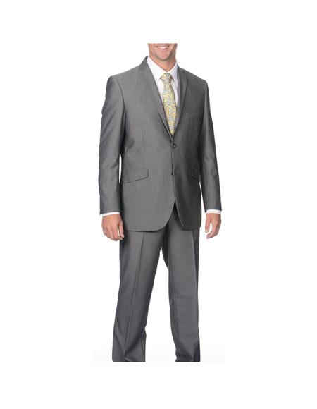 Men's Silver Double Vent Two Button Suit Separates Any Size Jacket Any Size Pants
