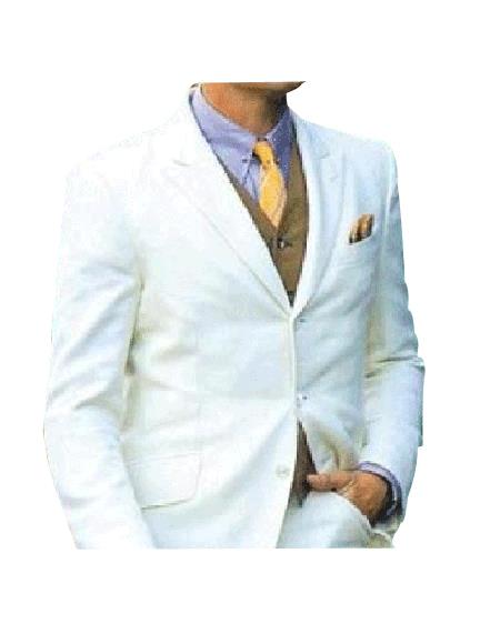 Men's Leonardo Dicaprio off White The Great Gatsby Suit