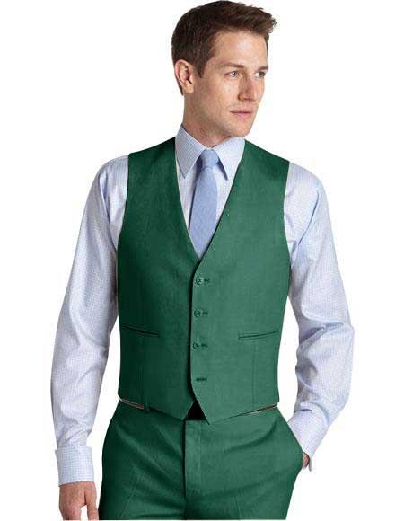 Men's Suit Vest Augusta Green