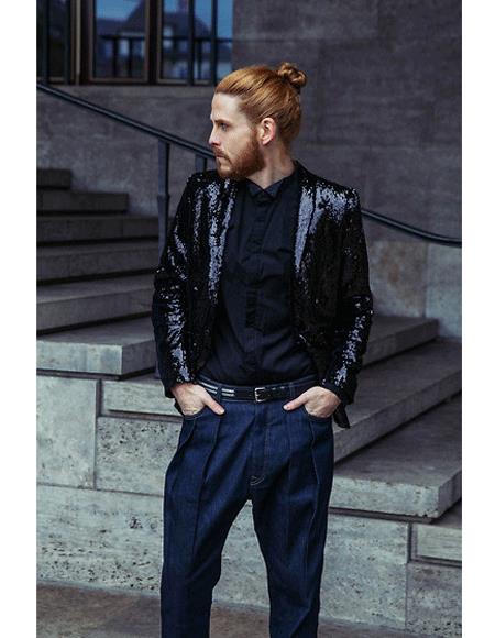 Men's Black Cheap Priced Designer Fashion Dress Casual Blazer On Sale Blazer