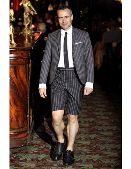 Men's Summer Business Suits With Shorts Pants Set  Black