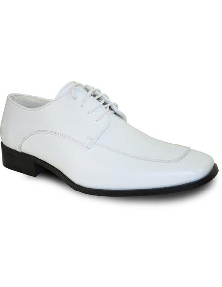 Men's White Premium Cushion Insole Dress Shoe For Men