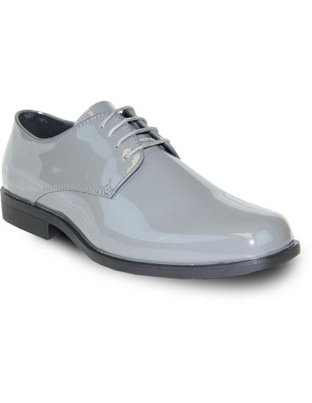 VANGELO Men Dress Shoe For Men Gray for Wedding