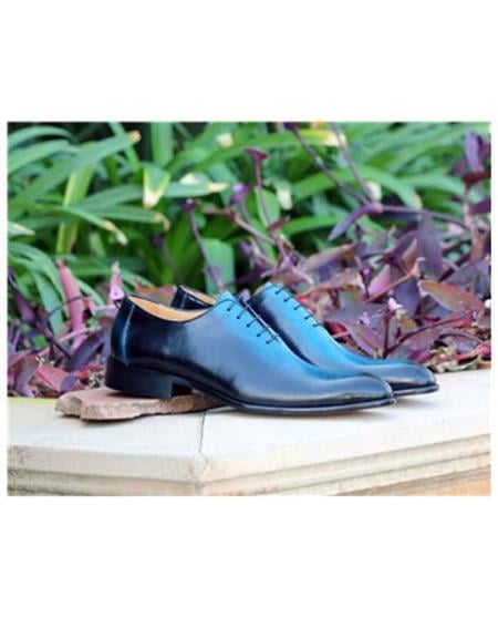Men's Blue Lace Up Carrucci Shoe