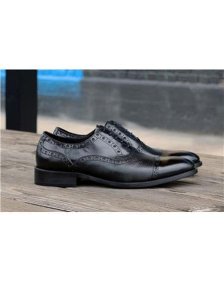 Men's Black Lace Up Carrucci Shoe