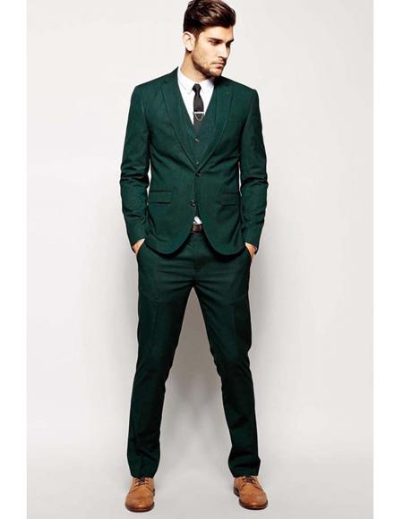 Men's Beach Wedding Attire Suit Menswear Green $199