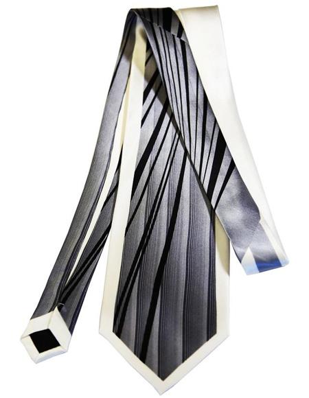 Men's Silver Best Price Guarantee Extra Long Silk Tie