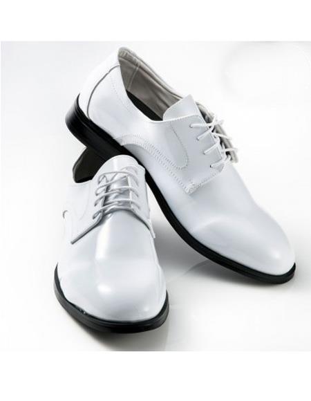 Men's Classic White Lace Up Shoe