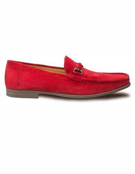 Men's Red Slip On Shoe