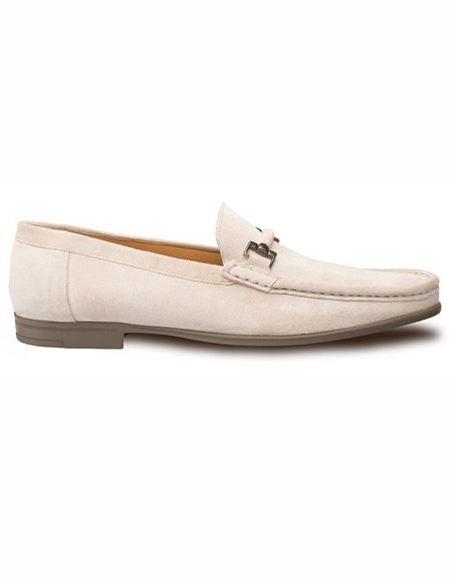 Men's Bone Stylish Dress Loafer Design Slip On Shoe