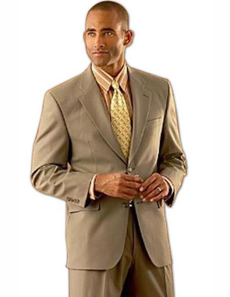 Men's Suits Clearance Sale Coffee Tan ~ Beig 