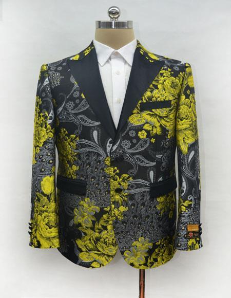 Unique Men's Casual Print Fashion Printed Fabric Perfect to Match with Jeans Available in Big and Tall