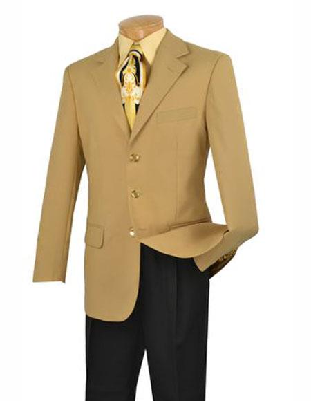 Men's Lucci Suit Gold Available in 2 Buttons Style