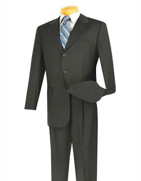 Men's Lucci  Suit Charcoal Three Button